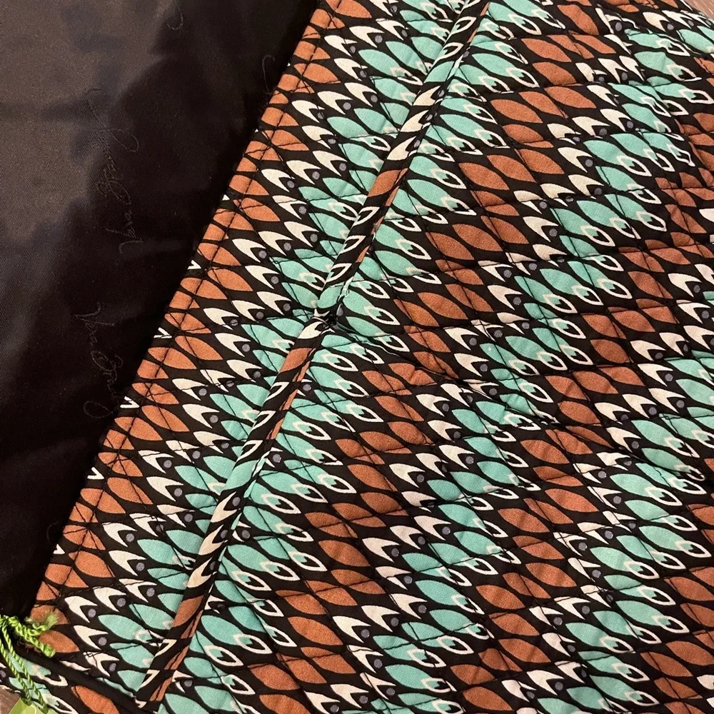 New Vera Bradley Double Zip Mailbag Sierra Stream crossbody bag multicolored - Picture 6 of 7